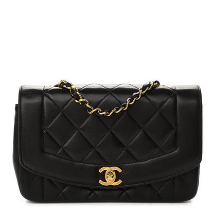 Chanel Lambskin Quilted Small Single Flap Black 1 of 10