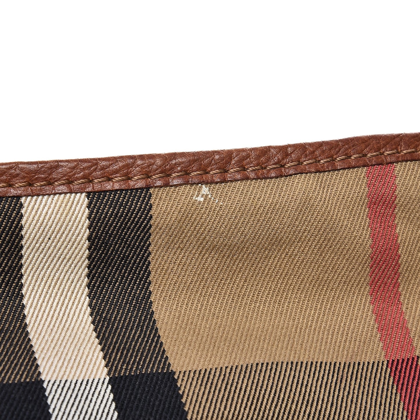 Canvas House Check Woven Hobo Brown