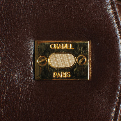Chanel Leather Straw Backpack Brown 6 of 8