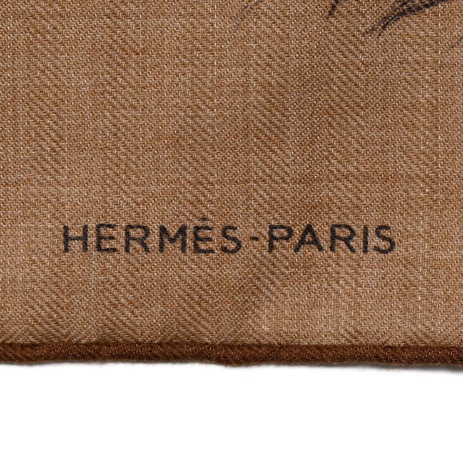 Hermes Cashmere Silk Les Ailes De Pegase Scarf 100 Caramel Black Creme 2 of 4
