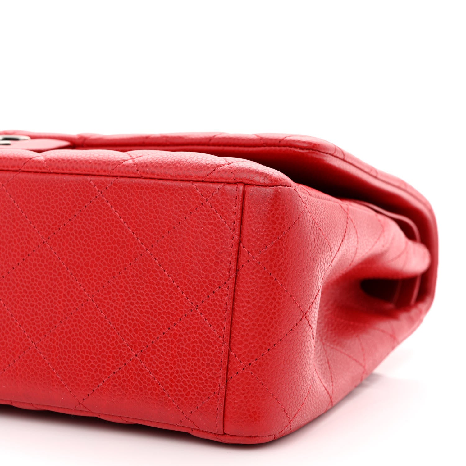 Chanel Caviar Quilted Maxi Double Flap Red 9 of 12