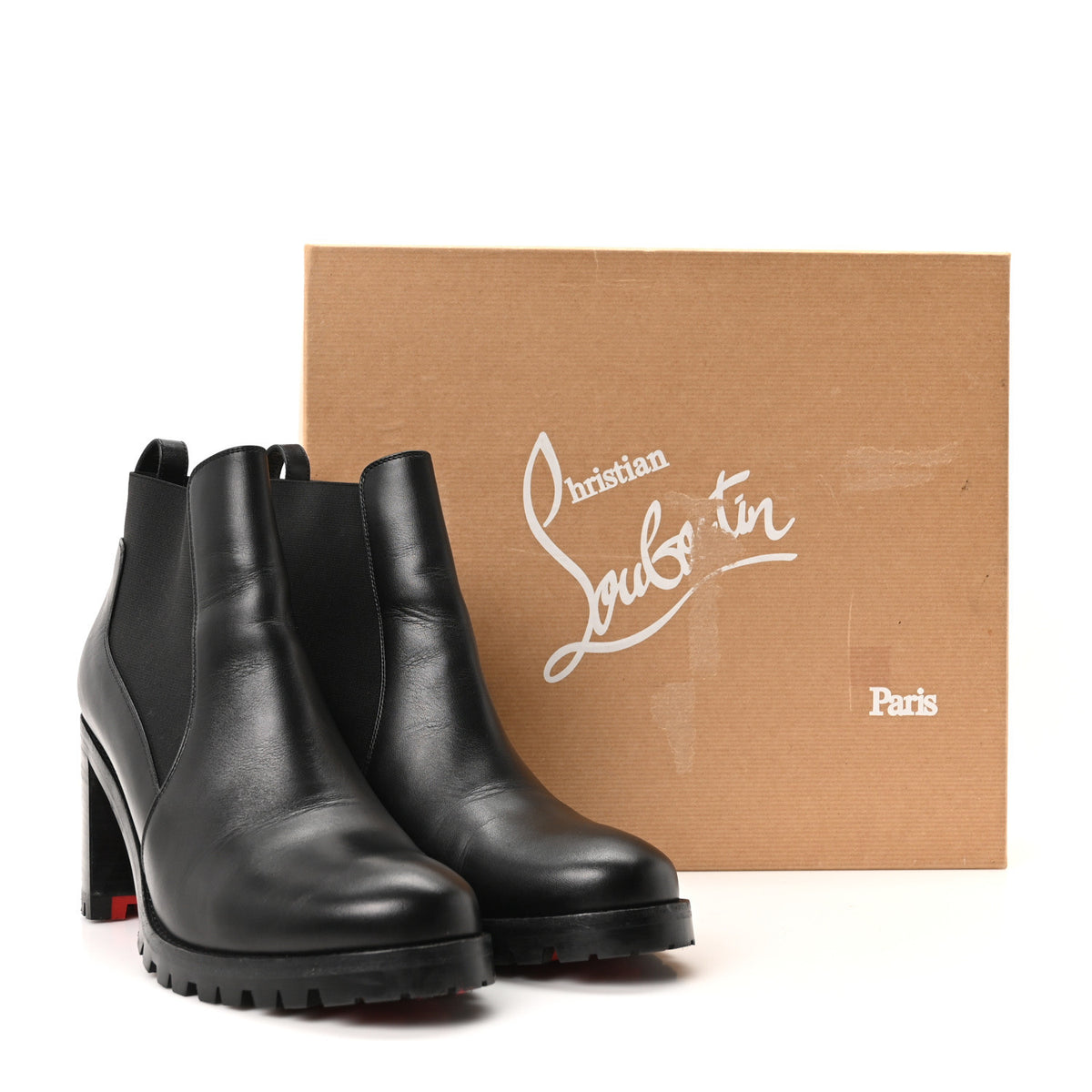 Calfskin Marchacroche 70 Chelsea Boots 39.5 Black