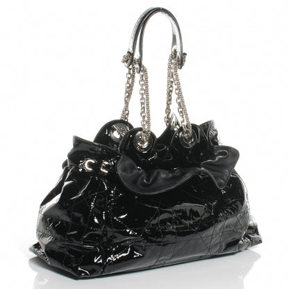Christian Dior Patent Cannage Medium Le Trente Tote Black 3 of 7