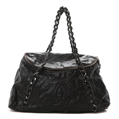 Chanel Glazed Caviar Modern Chain Tote Brown 1 of 10