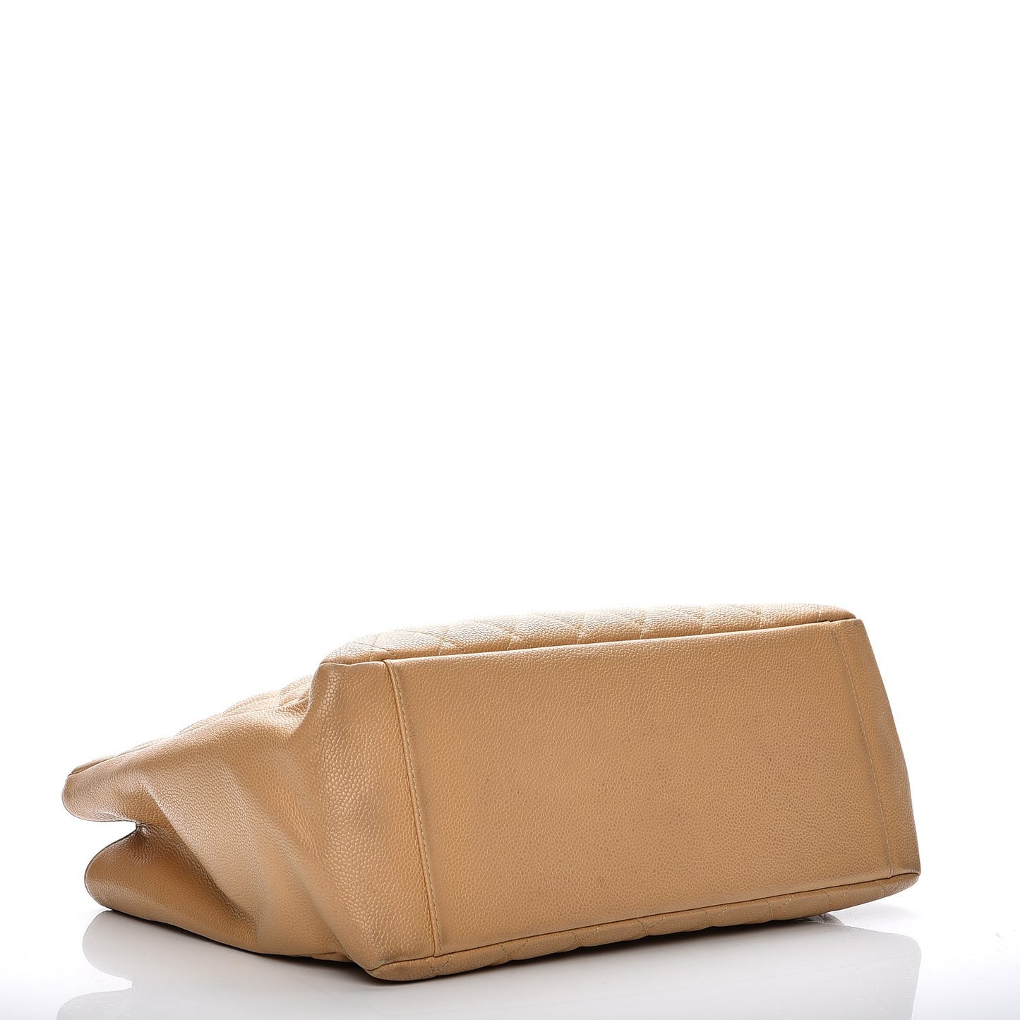 Caviar Quilted Grand Shopping Tote GST Beige