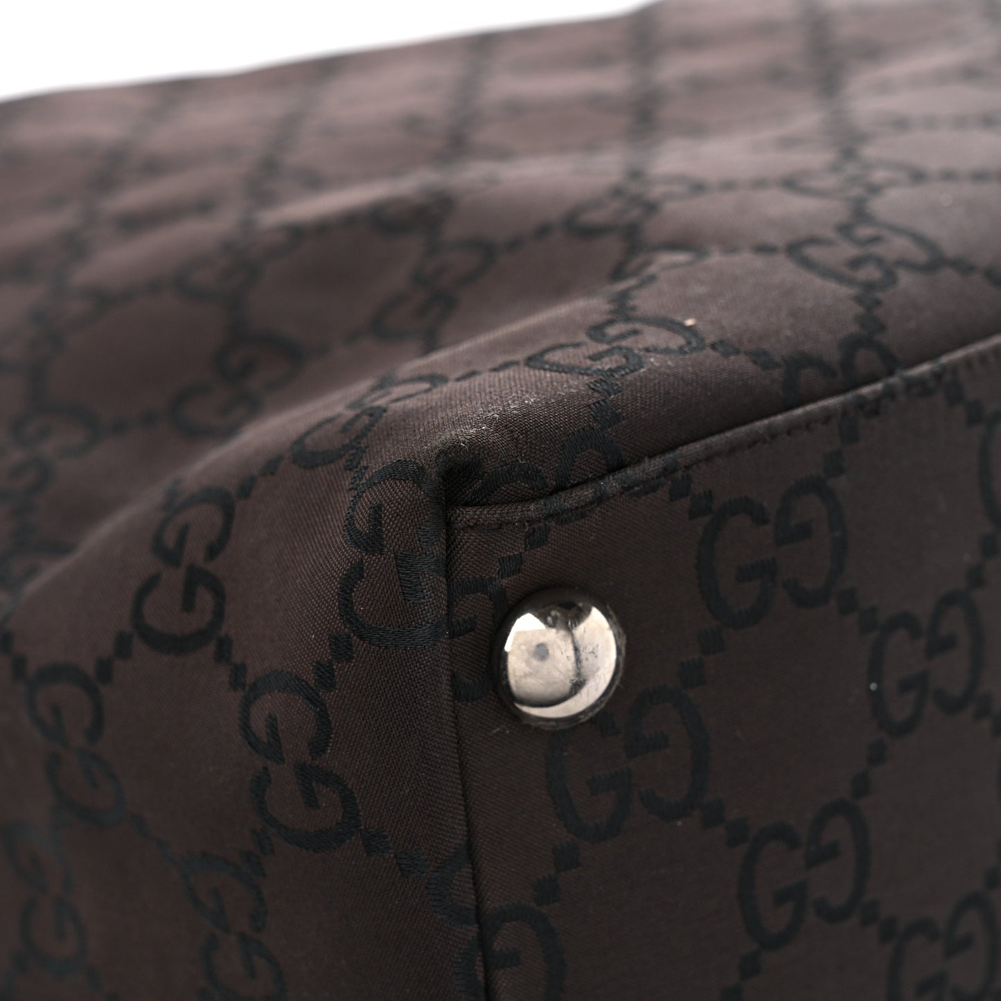 Nylon Monogram Extra Large Hobo Dark Brown