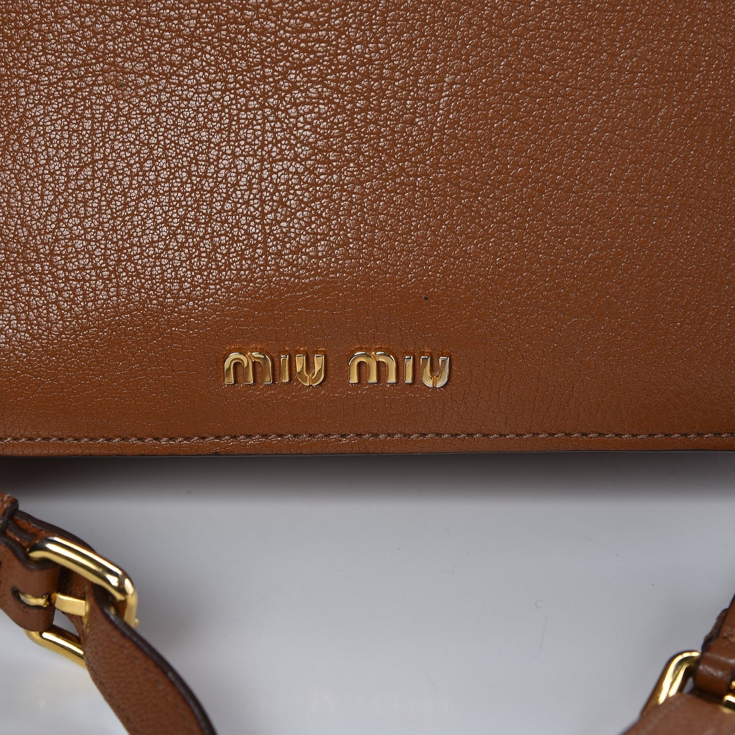 Goatskin Madras Shoulder Bag Cuoio