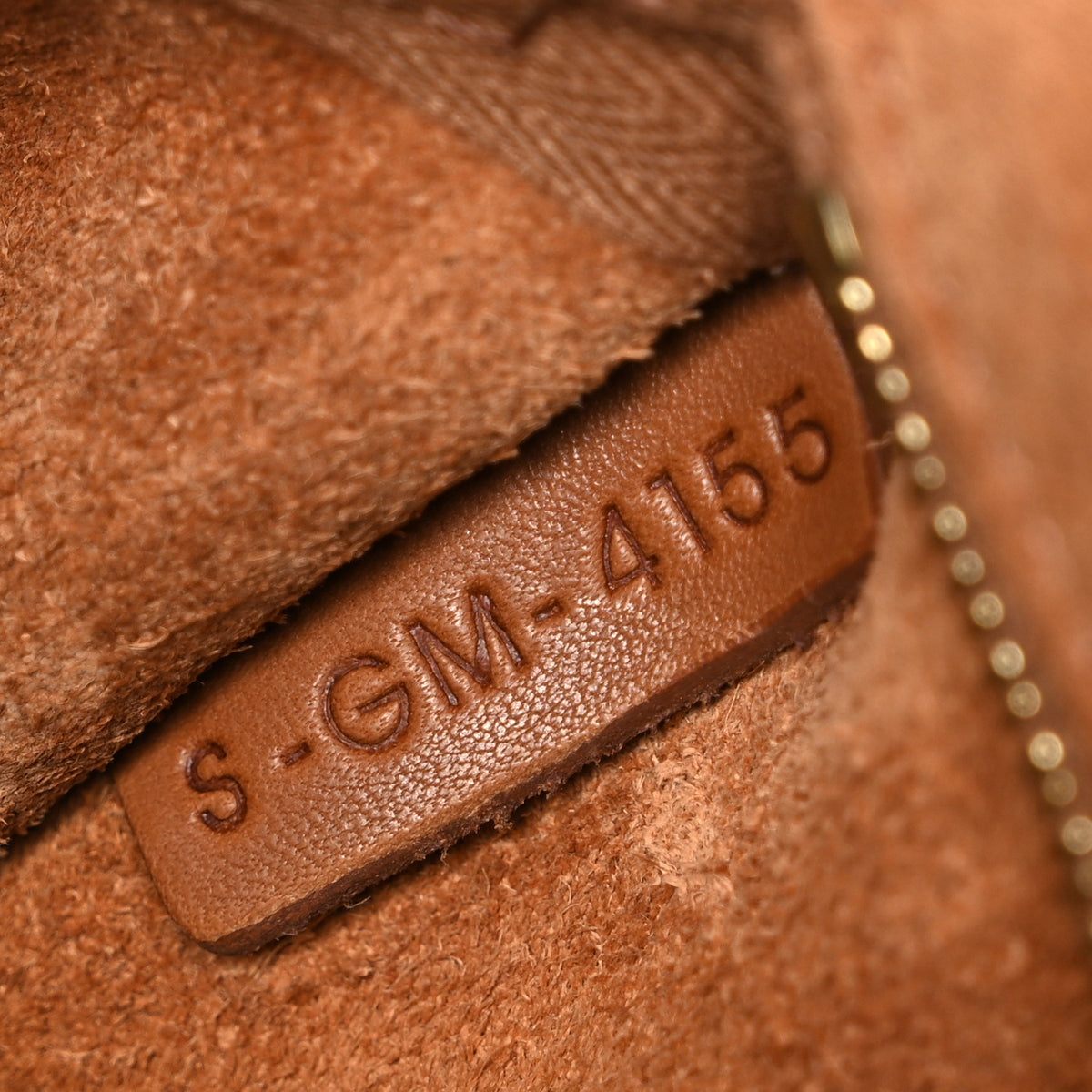 Natural Calfskin Seau Sangle Bucket Bag Tan