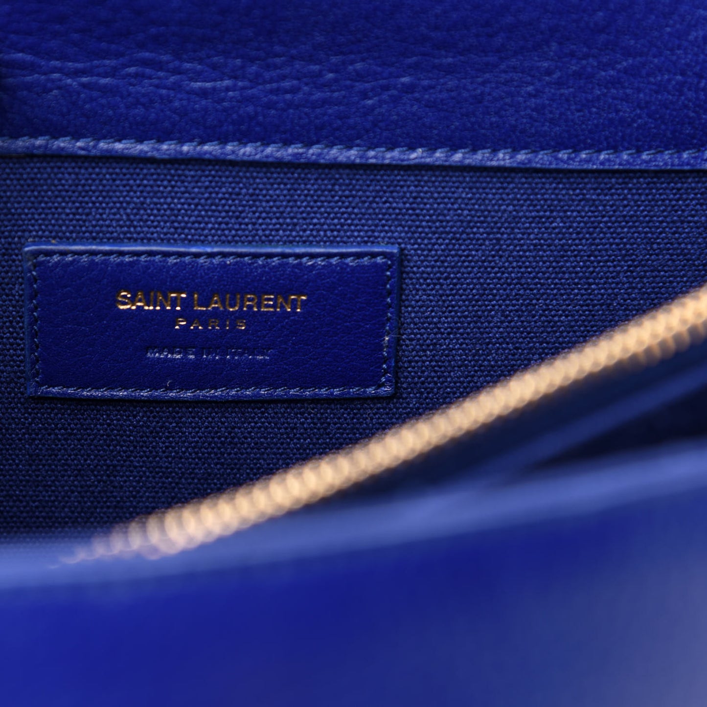 Calfskin Canvas Small Muse Two Blue