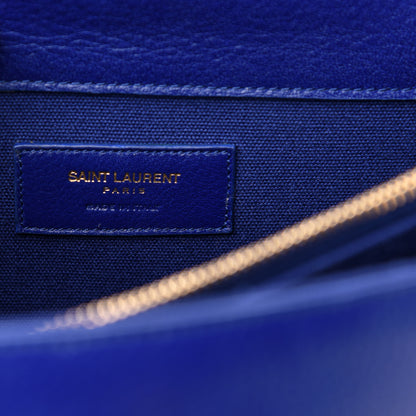Saint Laurent Calfskin Canvas Small Muse Two Blue 7 of 13
