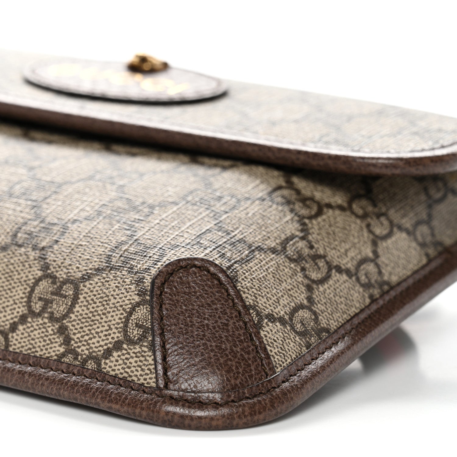 Gucci GG Supreme Monogram Neo Vintage Web Belt Bag Brown 10 of 10
