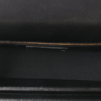 Saint Laurent Textured Calfskin Medium Classic Monogram Universite Bag Black 5 of 9