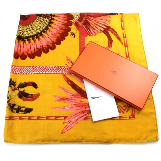 Hermes Cashmere Silk Brazil Shawl GM 140 3 of 8