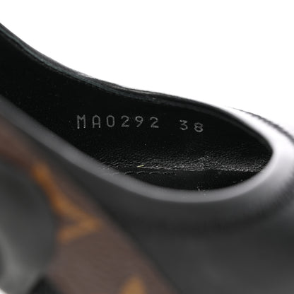 Louis Vuitton Patent Monogram Archlight Slingback Pumps 38 Black 9 of 12