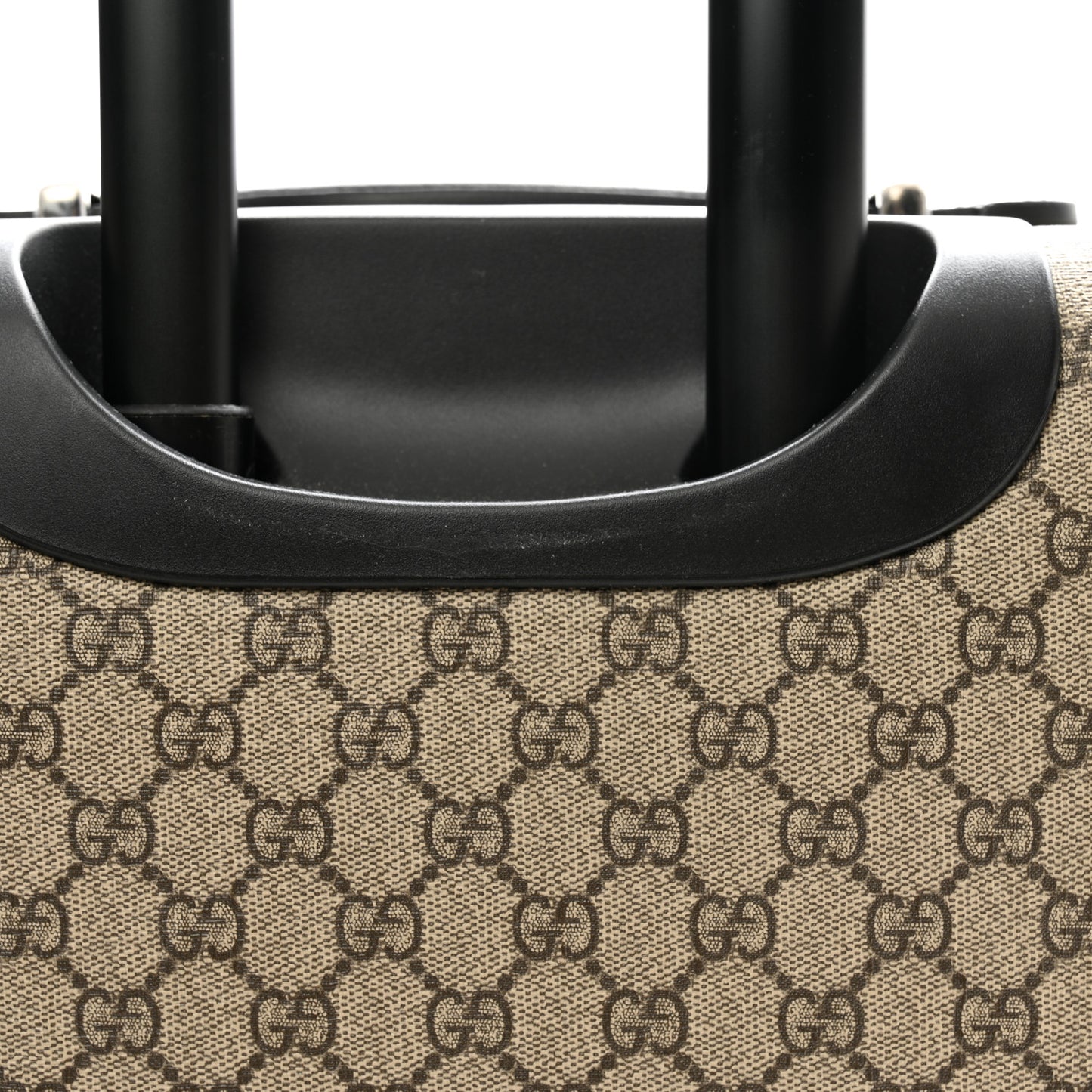 GG Supreme Monogram Calfskin Carry On Trolley Beige Ebony Black