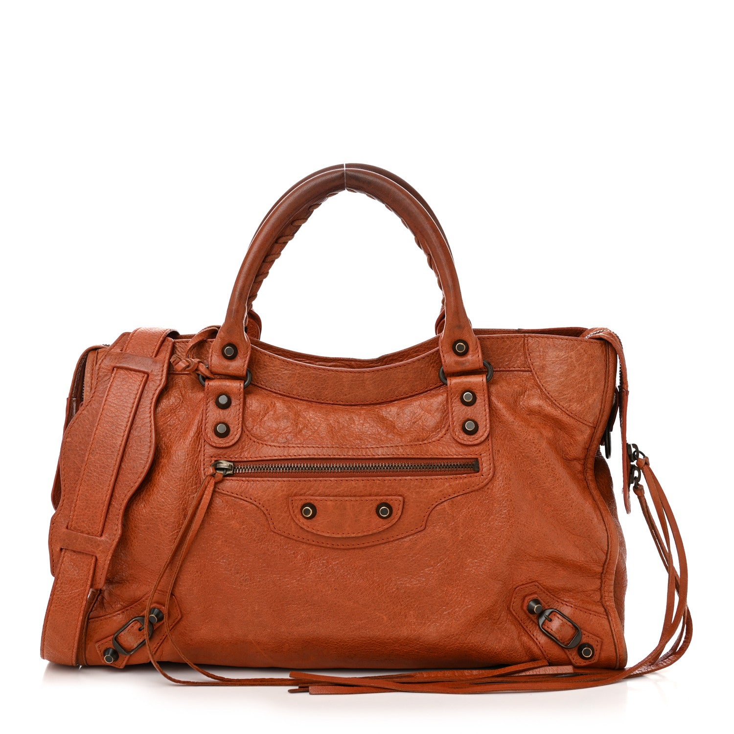 Balenciaga Agneau Classic Hardware City Orange Brulee 1 of 14