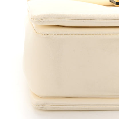Valentino Garavani Nappa One Stud Chain Clutch Ivory 14 of 14