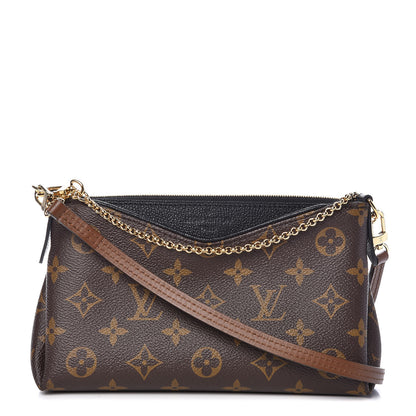 Louis Vuitton Monogram Pallas Clutch Black 1 of 11