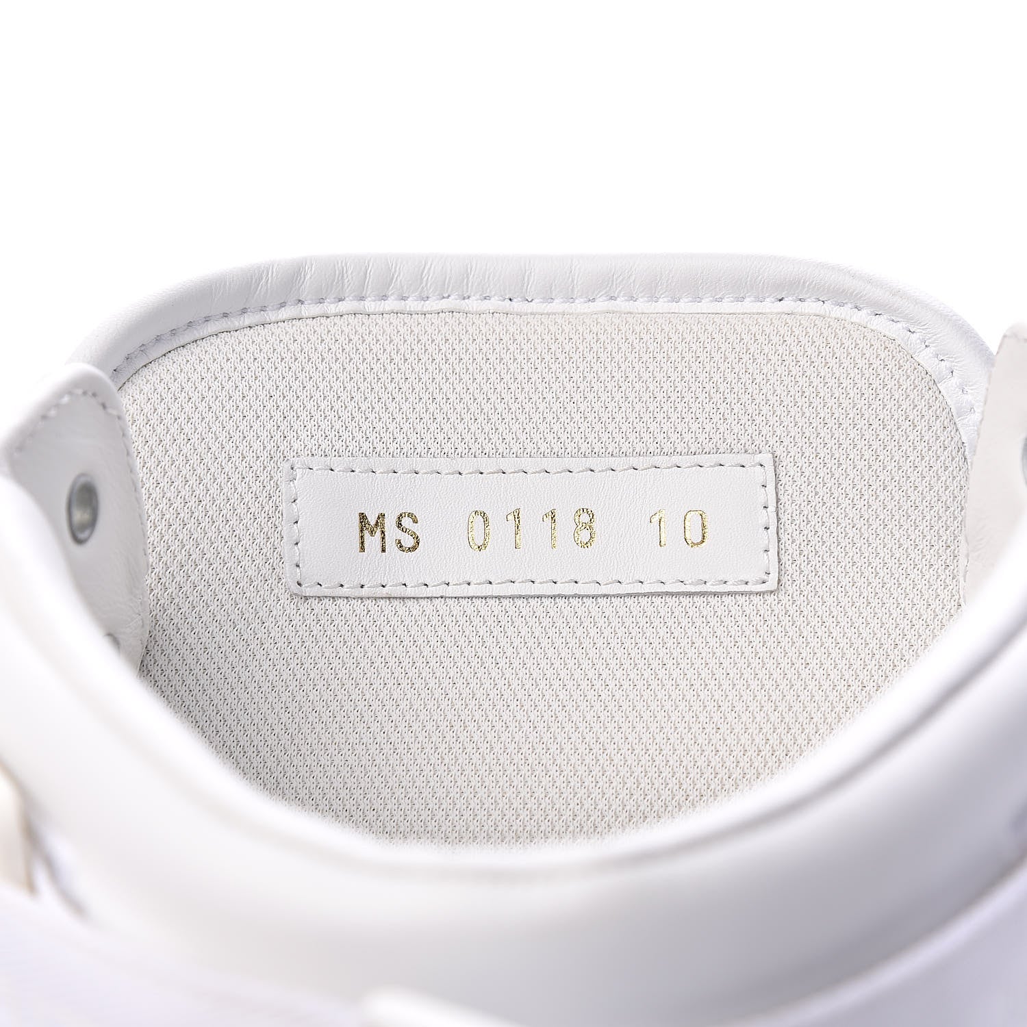 Louis Vuitton Calfskin Monogram Denim Rivoli High Top Sneakers 10 White 7 of 12