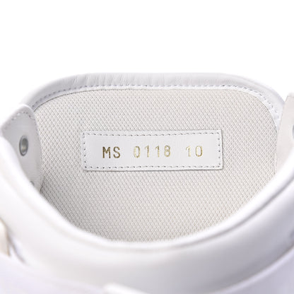 Louis Vuitton Calfskin Monogram Denim Rivoli High Top Sneakers 10 White 7 of 12