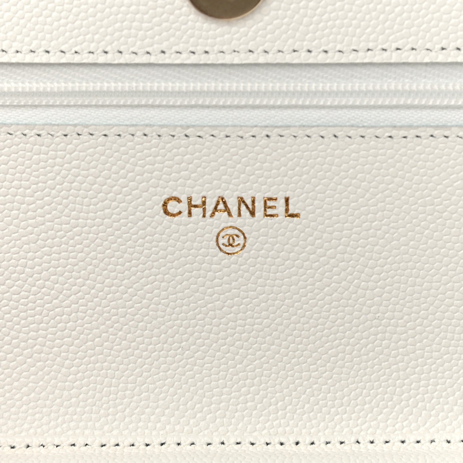 Chanel Caviar Quilted Wallet On Chain WOC White 6 of 12