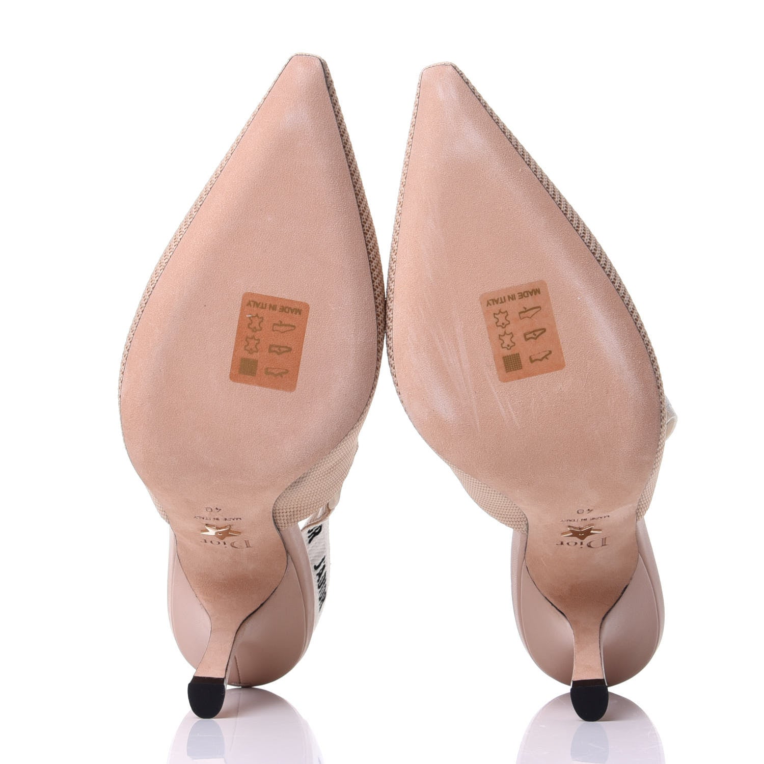 Christian Dior Technical Canvas Ribbon J'Adior Slingback 100mm Pumps 40 Powder Nude 7 of 10