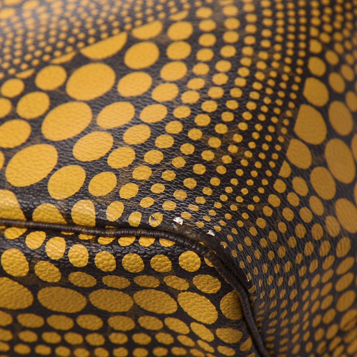 Monogram Kusama Waves Neverfull MM Yellow
