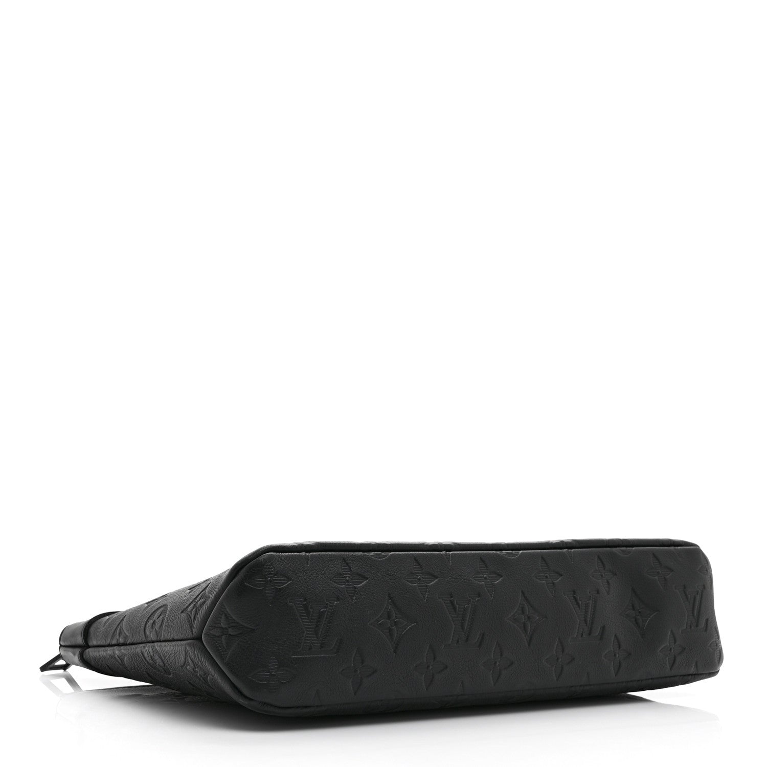 Louis Vuitton Shadow Calfskin Monogram Pochette Voyage Souple Black 4 of 9