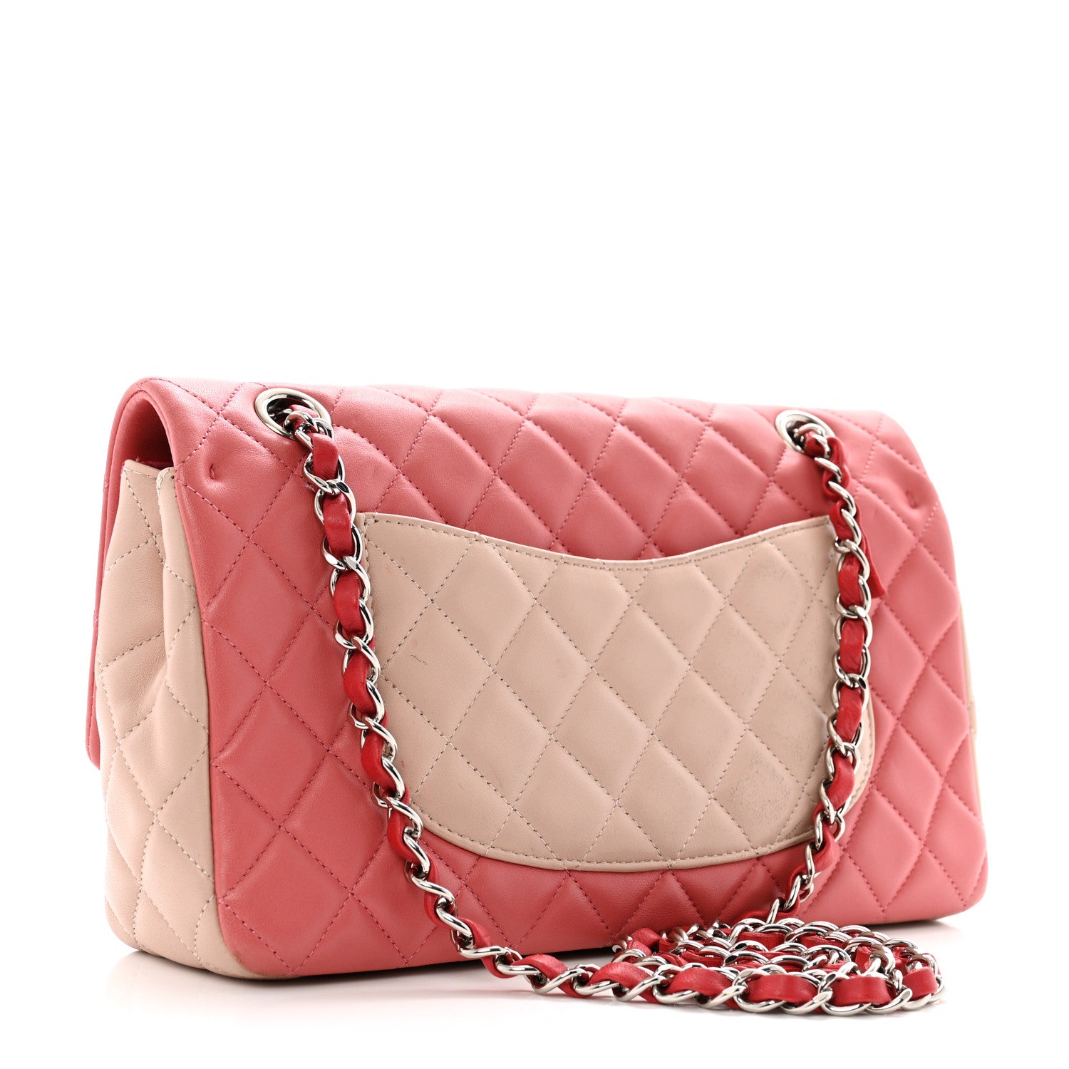 Chanel Lambskin Quilted Tri-Color Medium Valentine Charms Single Flap Pink 3 of 15