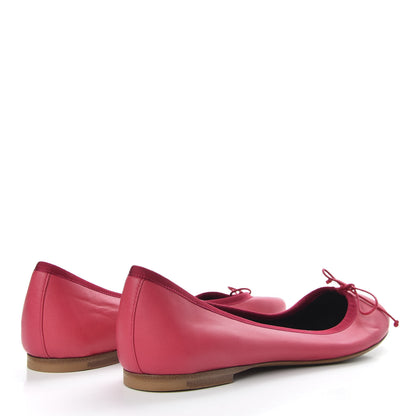 Saint Laurent Calfskin Dance Ballet Flats 37 Raspberry 4 of 8