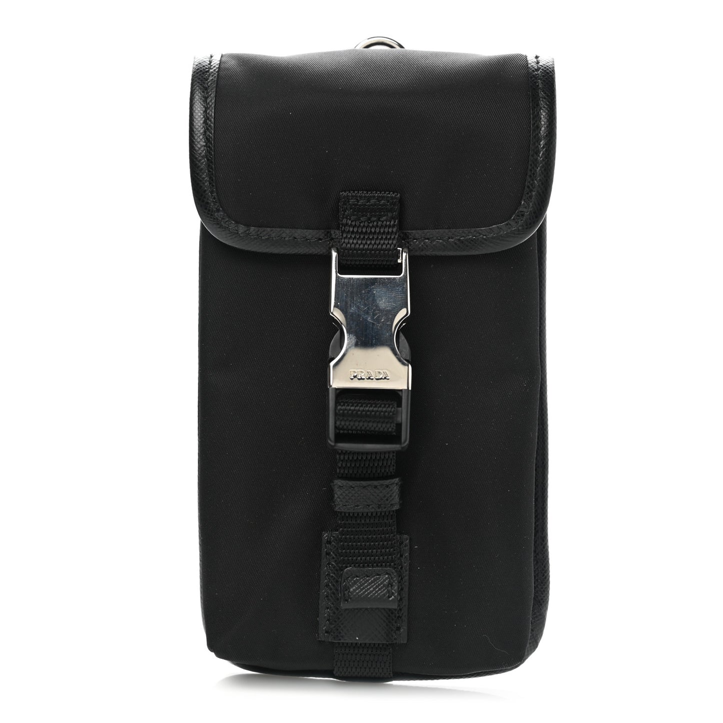 Tessuto Nylon Saffiano Pouch Black