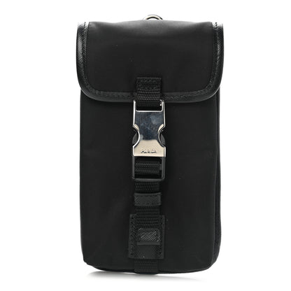 Prada Tessuto Nylon Saffiano Pouch Black 1 of 5