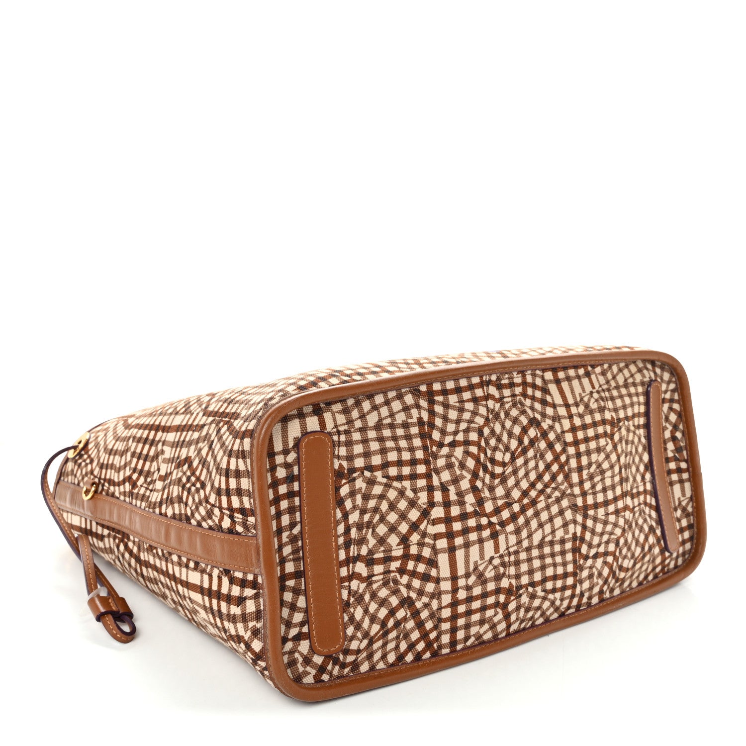 MCM Visetos Medium Liz Reversible Shopper Tote Cognac 8 of 16