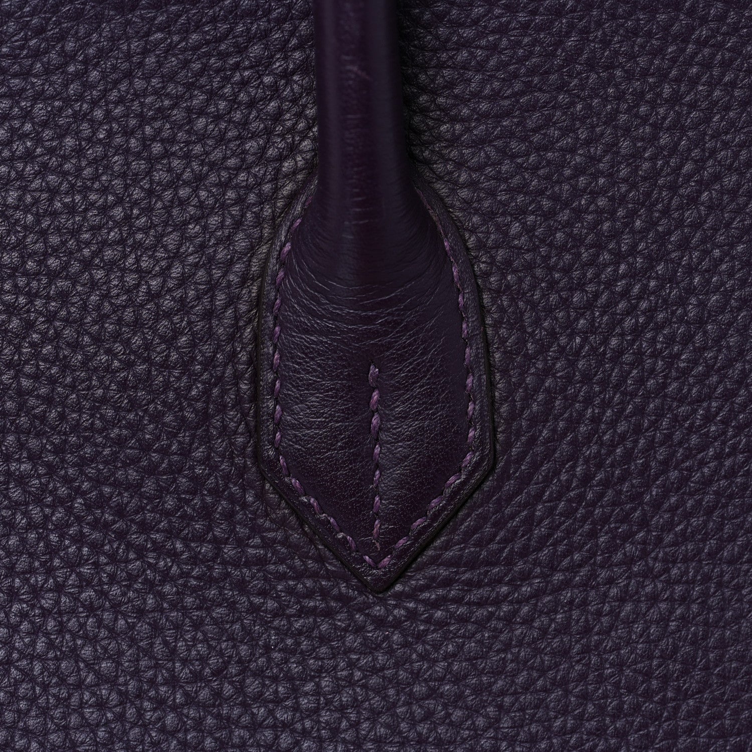 Hermes Taurillon Clemence Birkin 40 Raisin 9 of 46