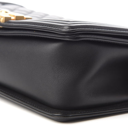 Chanel Lambskin Quilted Medium Boy Flap Black 8 of 8