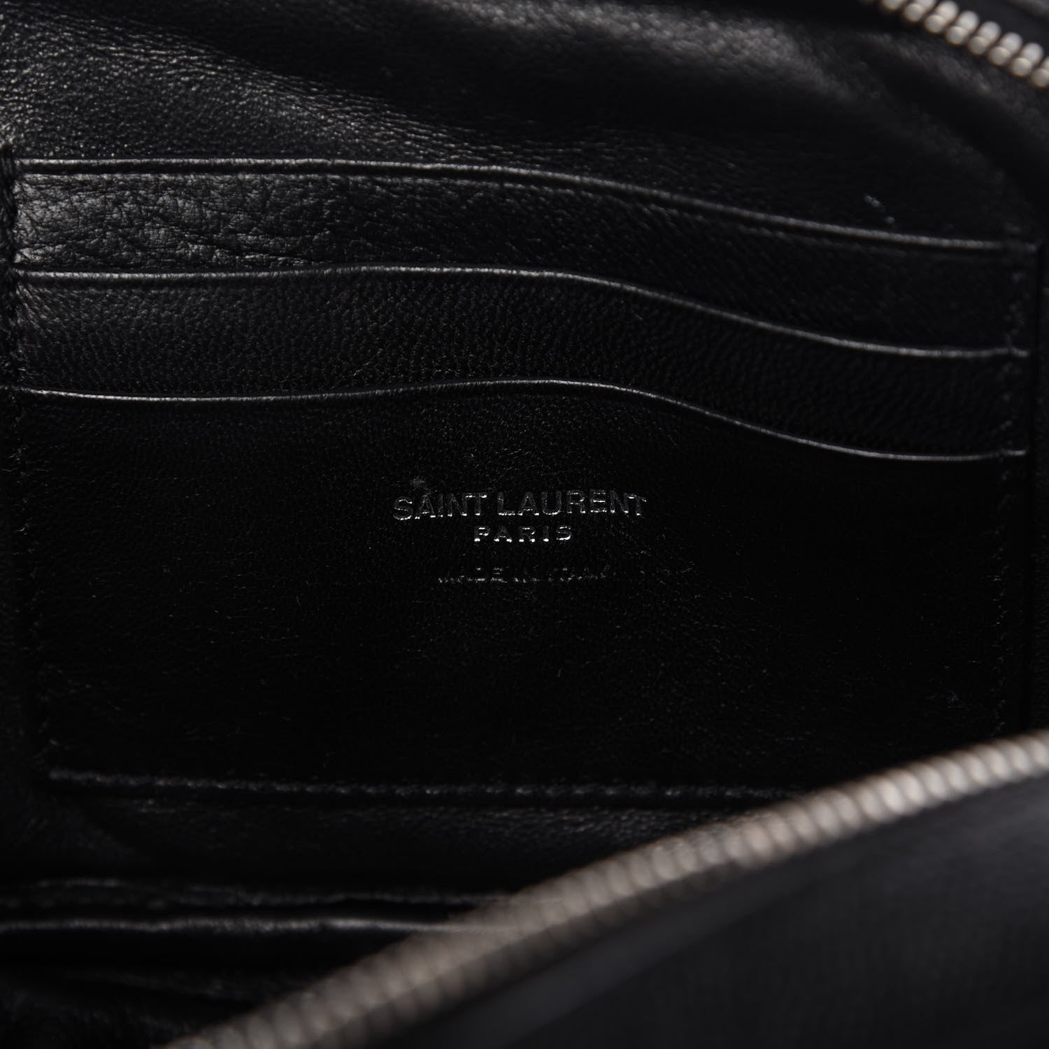Saint Laurent Grain De Poudre Matelasse Monogram Mini Lou Camera Bag Black 8 of 10