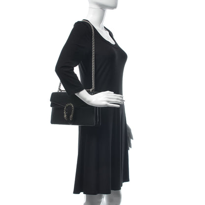 Gucci Pebbled Calfskin Small Dionysus Shoulder Bag Black 2 of 11