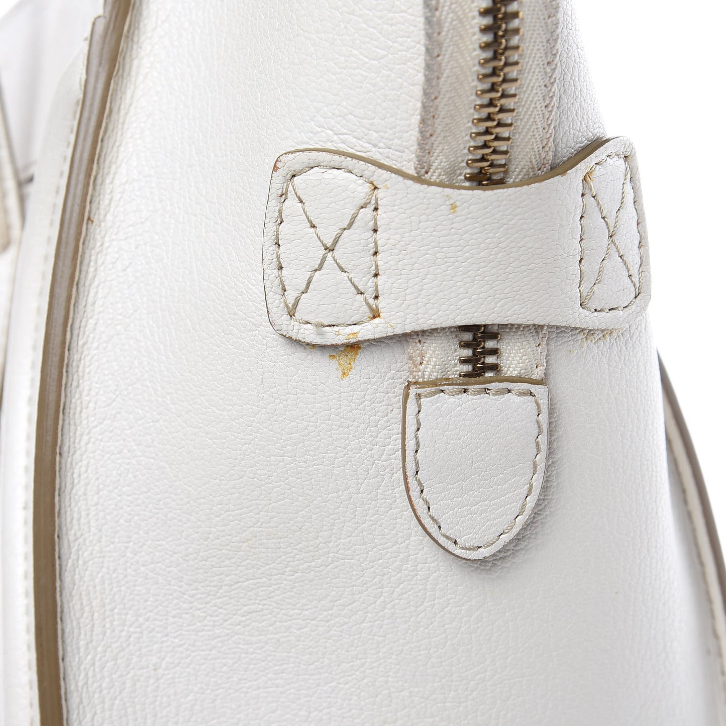 Goatskin Micro Luggage White