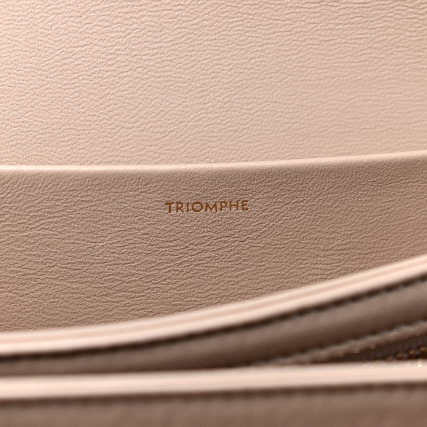 Shiny Calfskin Medium Triomphe Nude