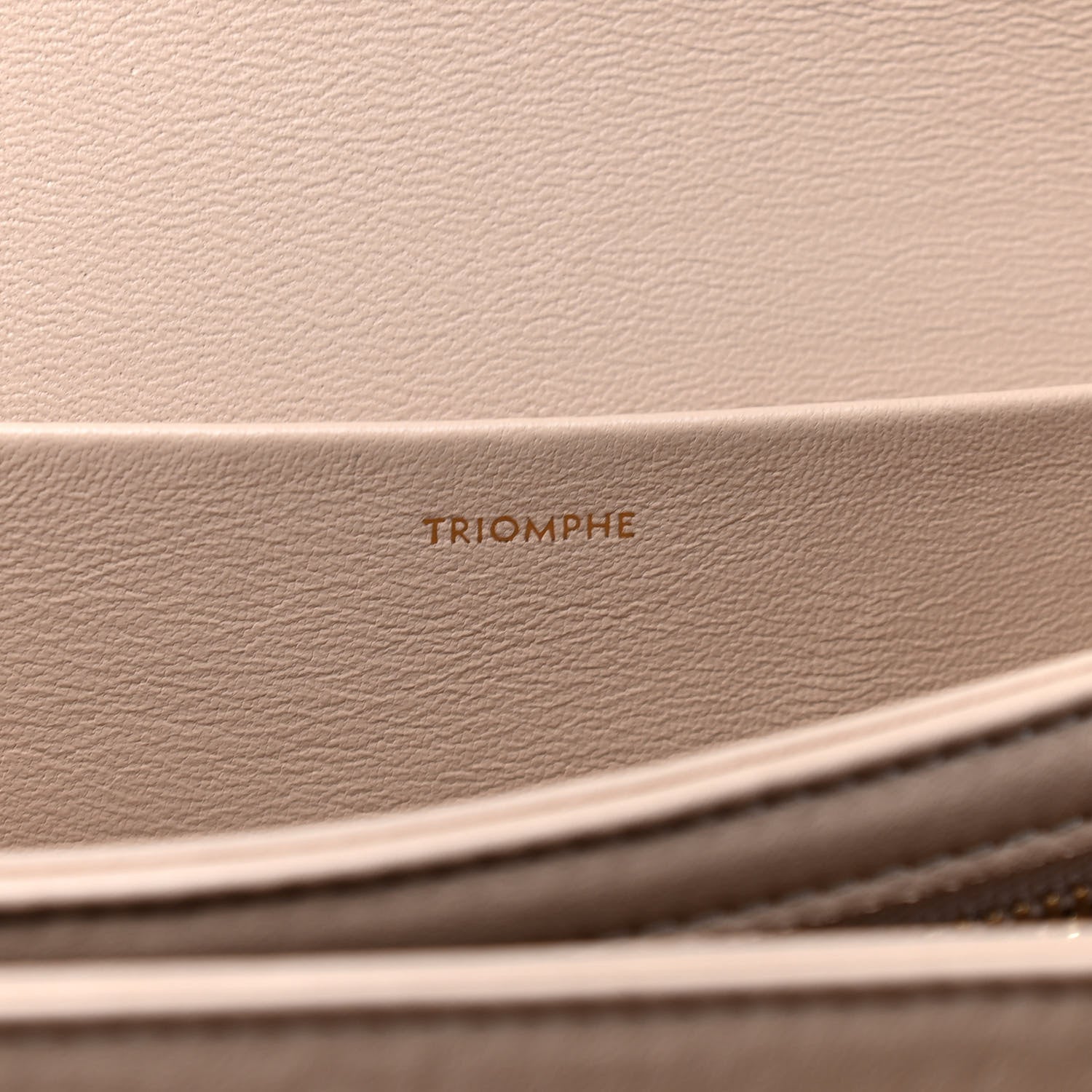 Celine Shiny Calfskin Medium Triomphe Nude 5 of 9