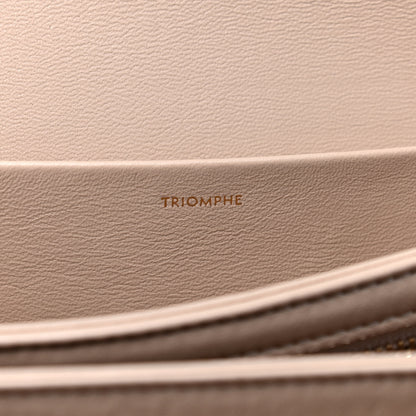 Celine Shiny Calfskin Medium Triomphe Nude 5 of 9