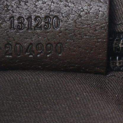 Gucci GG Monogram Medium Web Handle Bucket Tote Dark Brown 7 of 11