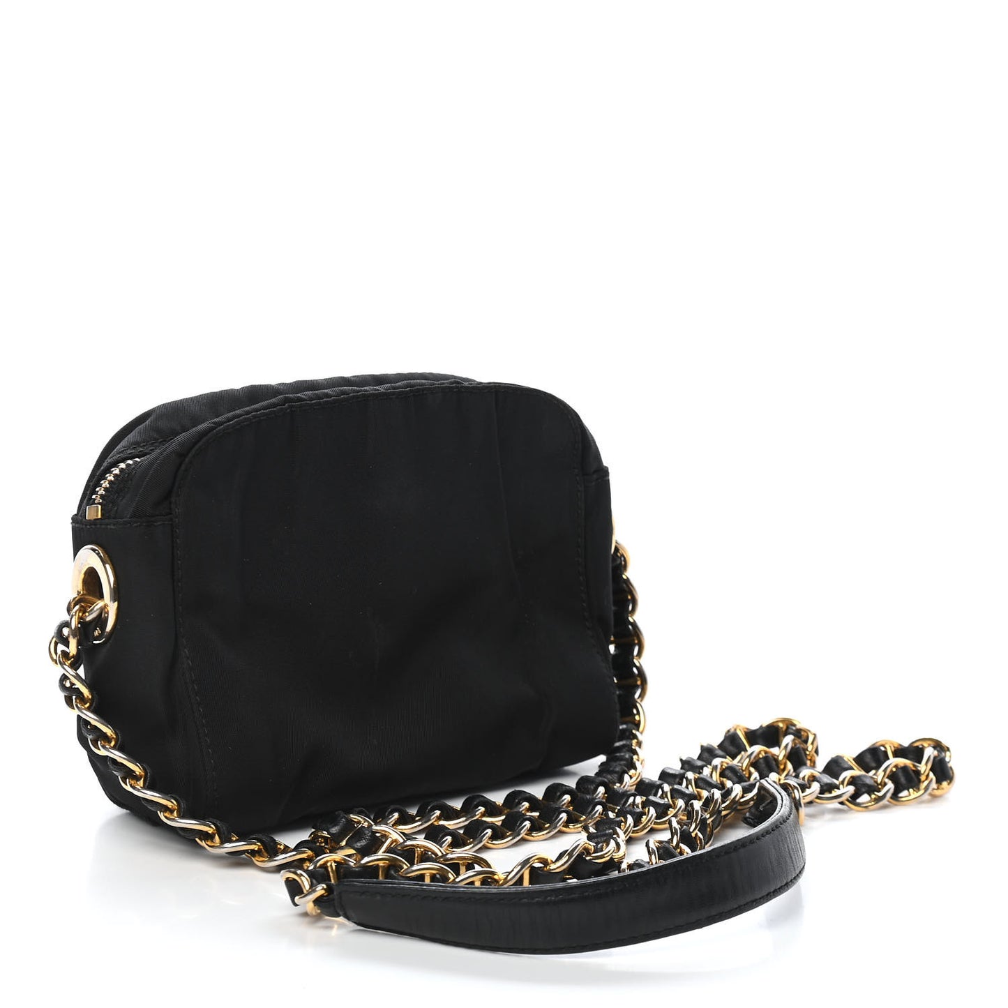 Tessuto Nylon Mini Camera Crossbody Black