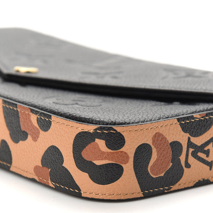 Louis Vuitton Empreinte Monogram Giant Wild At Heart Felicie Pochette Black 9 of 9