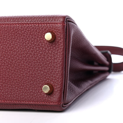 Hermes Togo Kelly Retourne 25 Rouge H 10 of 11