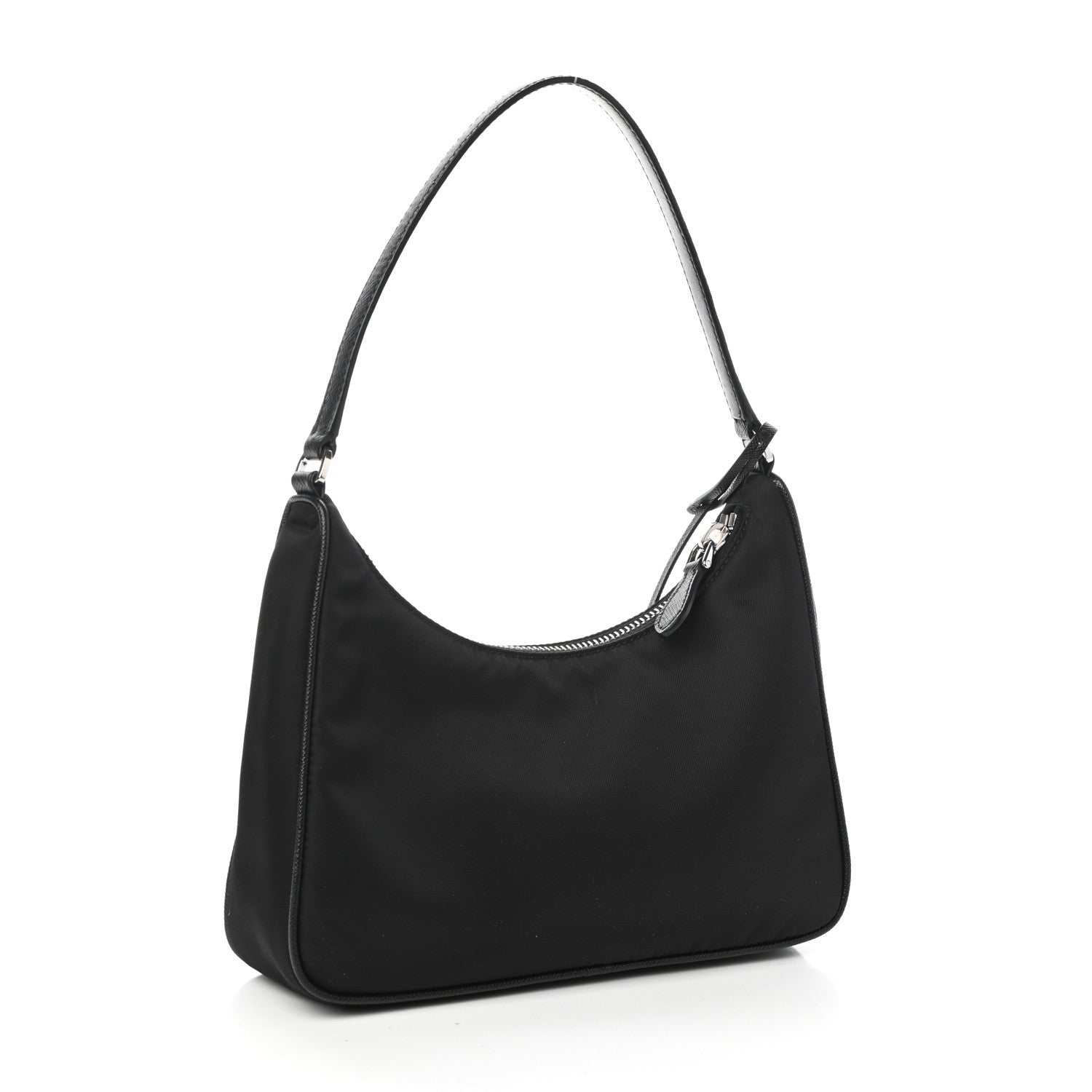 Prada Tessuto Nylon Saffiano Mini Re-Edition 2005 Bag Black 3 of 10