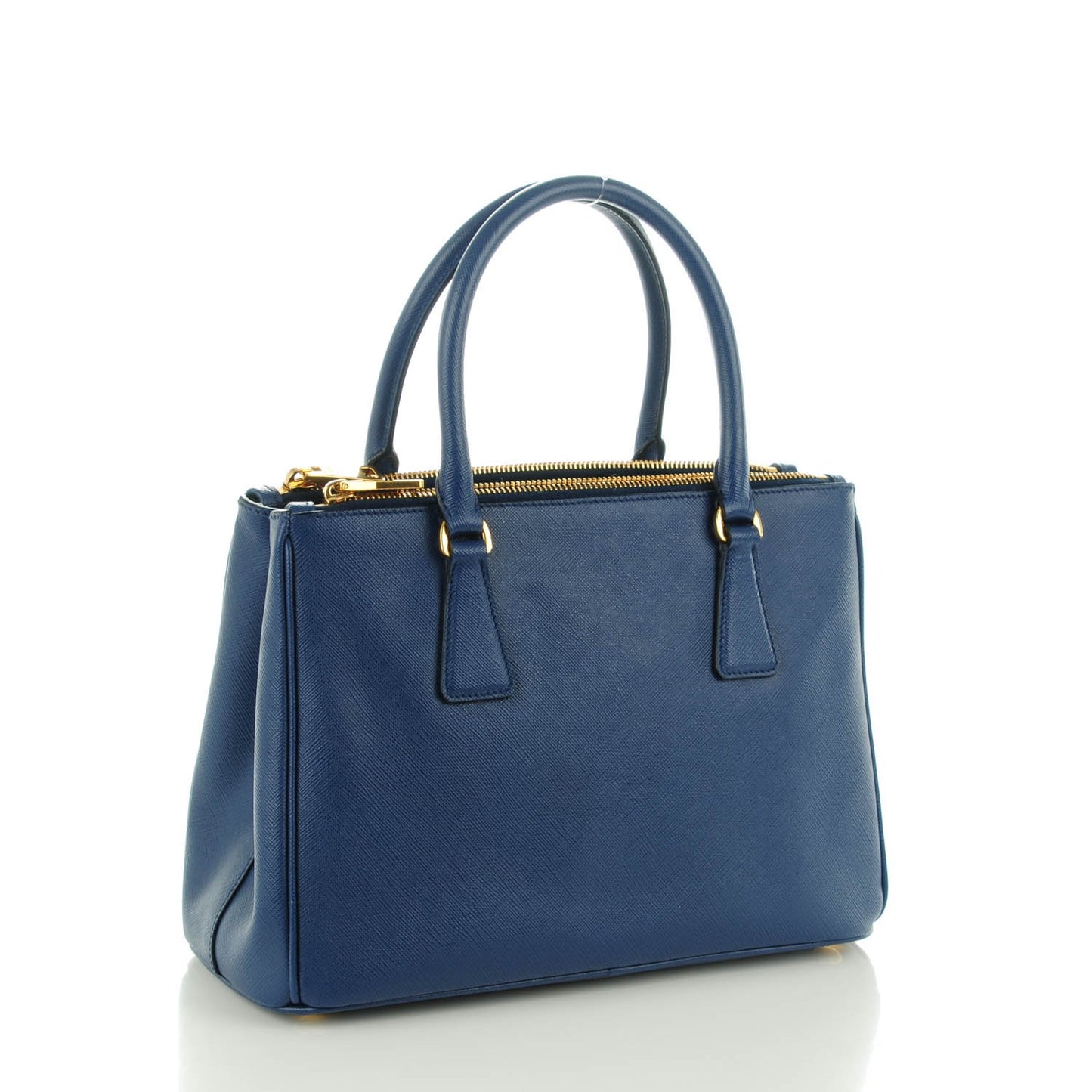 Saffiano Small Galleria Double Zip Tote Bluette