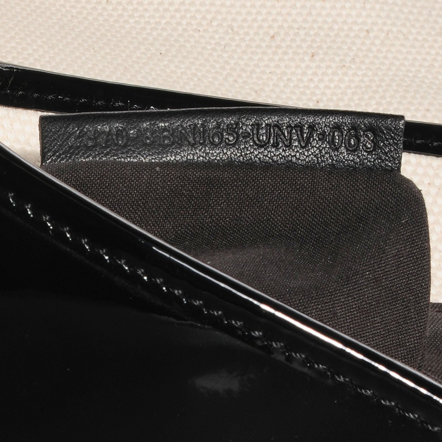 Fendi Canvas Patent B Bag Corda Black 7 of 9