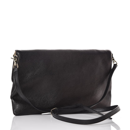 Balenciaga Chevre Gold Metallic Edge Hardware Envelope Clutch Black 3 of 10