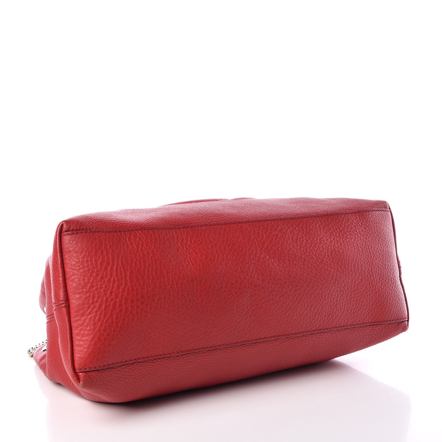 Gucci Pebbled Calfskin Medium Soho Chain Shoulder Bag Tabasco Red 4 of 9